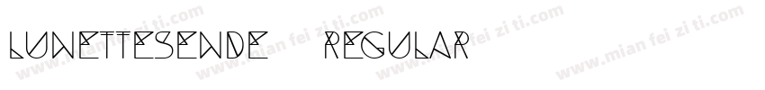 LunettesEnde3 Regular字体转换